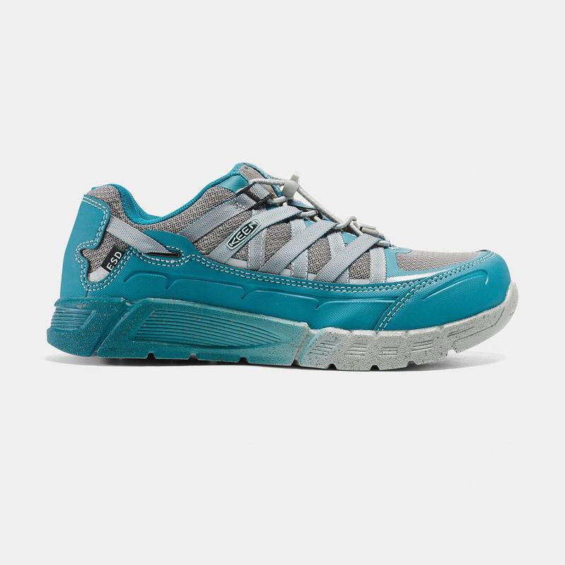 Keen Asheville Esd Aluminum Toe Womens Work Shoes Blue/Grey Online NZ (6942-KTAJV)